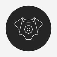 baby clothes line icon
