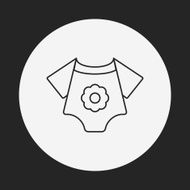 baby clothes line icon N3