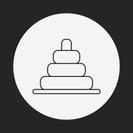 baby toy bricks line icon N7