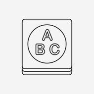 baby toy book line icon N4