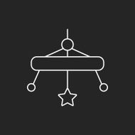 baby hanging line icon N2