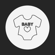 baby clothes line icon N7