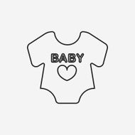 baby clothes line icon N8