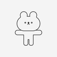 rabbit doll line icon N4