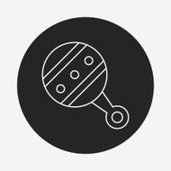 Baby rattle line icon N5