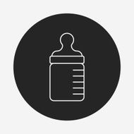 Feeding bottle line icon