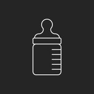 Feeding bottle line icon N2