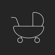 Baby carriages line icon N2