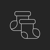 baby socks line icon N2