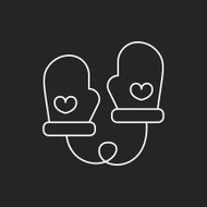 baby gloves line icon N2
