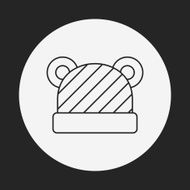 baby hat line icon N7