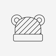 baby hat line icon N8