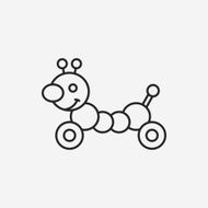 baby toy line icon N4