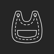 Baby bib line icon N4