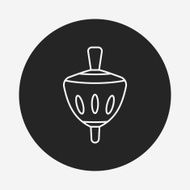 baby toy gyro line icon