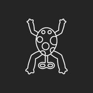baby toy frog line icon N2