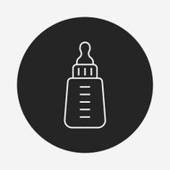 Feeding bottle line icon N5