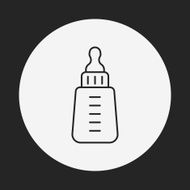 Feeding bottle line icon N7