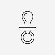 Baby pacifiers line icon N6