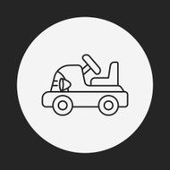 baby toy car line icon N3