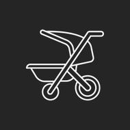 Baby carriages line icon N6