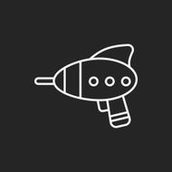 baby toy gun line icon N2