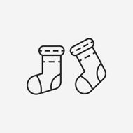 baby socks line icon N8
