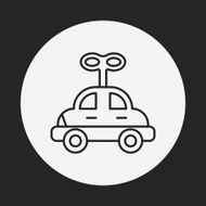 baby toy car line icon N7