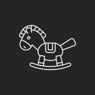 baby toy horse line icon N5