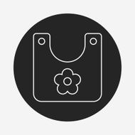 Baby bib line icon N7