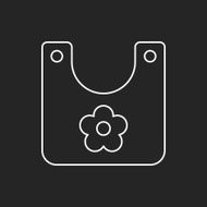 Baby bib line icon N8