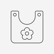 Baby bib line icon N10