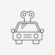 baby toy car line icon N12