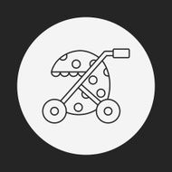 Baby carriages line icon N15