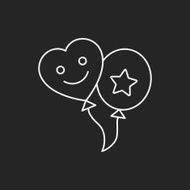 baby toy balloon line icon N6