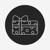 baby toy gift line icon