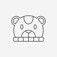 baby hat line icon N9