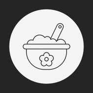 baby bowl line icon N7