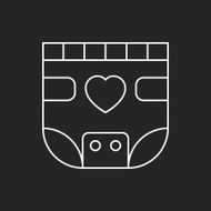 baby diaper line icon N9