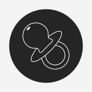 Baby pacifiers line icon N7