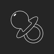 Baby pacifiers line icon N8