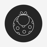 Baby bib line icon N11