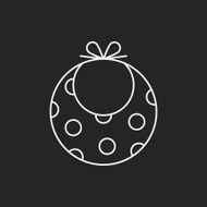 Baby bib line icon N12