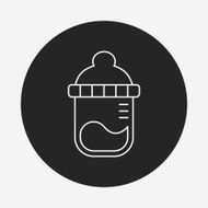 Feeding bottle line icon N9