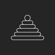 baby toy bricks line icon N26