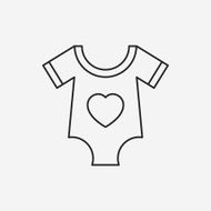 baby clothes line icon N16