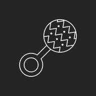 Baby rattle line icon N18