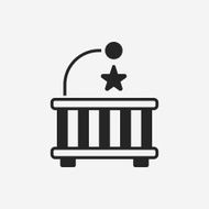 Baby bed icon N14