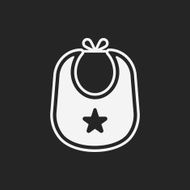 Baby bib icon N9