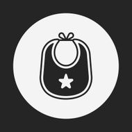Baby bib icon N10